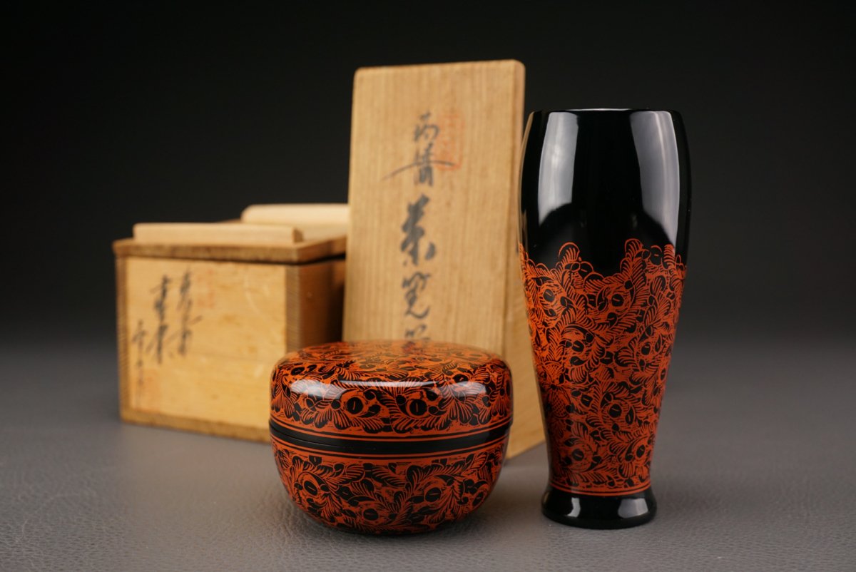 坂本雪斎蒟醤棗茶筅茶道具讃岐後藤塗| Yahoo拍賣