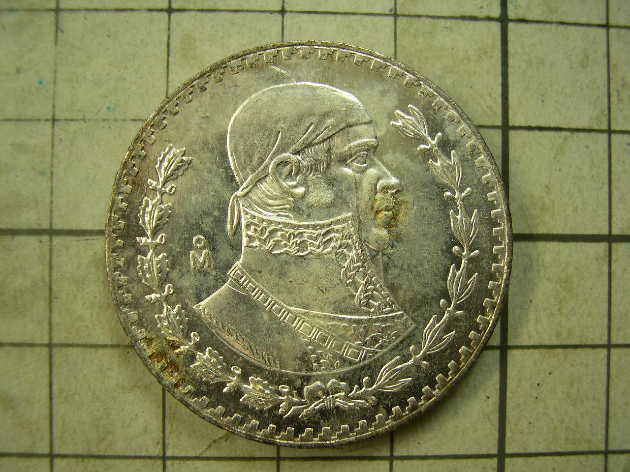 銘古屋]-1967 墨西哥UN PESO 銀幣-無補保真-11202 | Yahoo拍賣