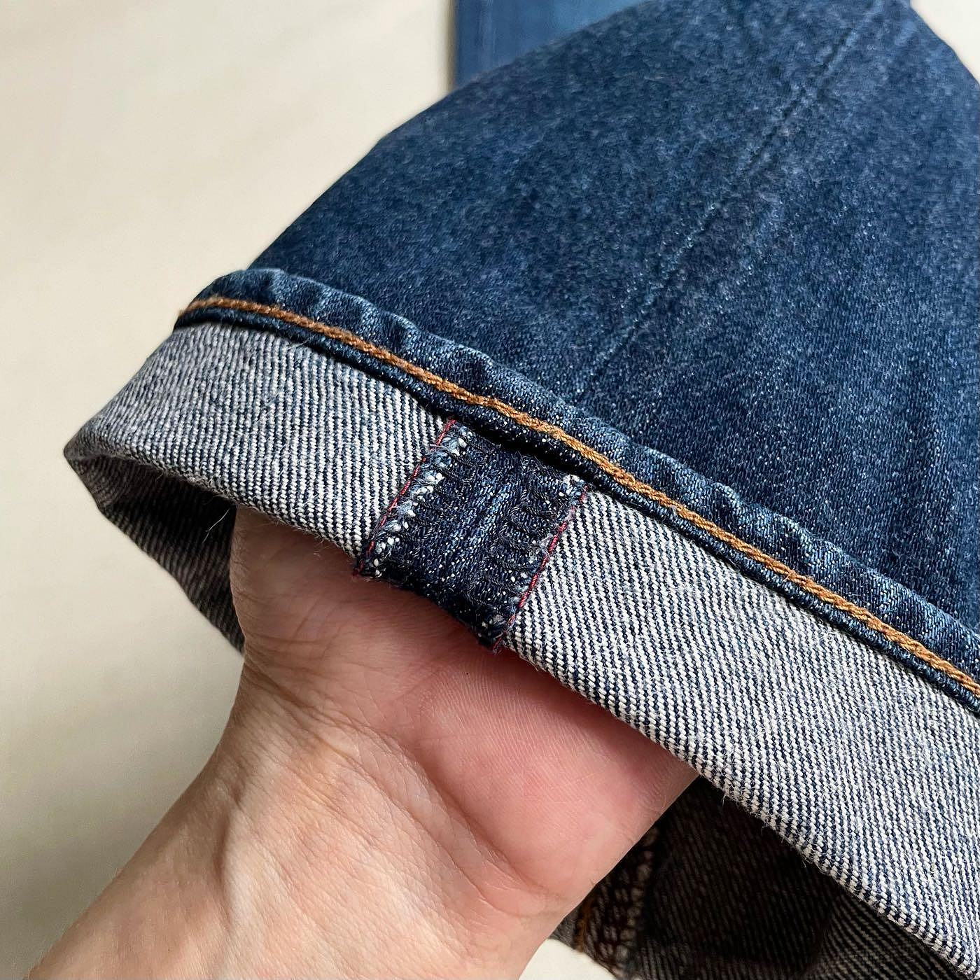 藍染・汕頭【 Japan Blue】反物 日本製造Blue Blue Japan Okura Denim Jeans 聖林公司藍染純棉丹