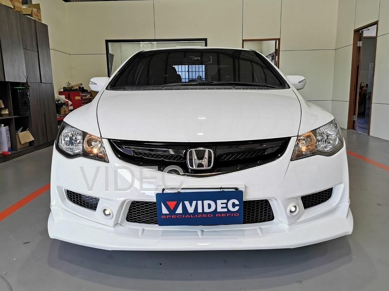 威德汽車 HONDA CIVIC 喜美 八代 K12 TYPE-R 前保桿 日行燈 小魚眼 空力套件價格 含烤漆 TR