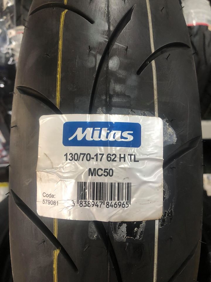 駿馬車業 MITAS (原SAWA) MC50  130/70-17 3100元含裝含氮氣含平衡 歐洲製輪胎