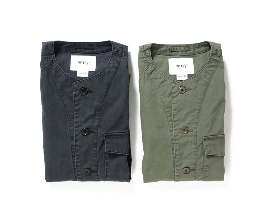 希望商店】 WTAPS SCOUT LS SHIRT 18SS 水洗無領軍衫| Yahoo拍賣