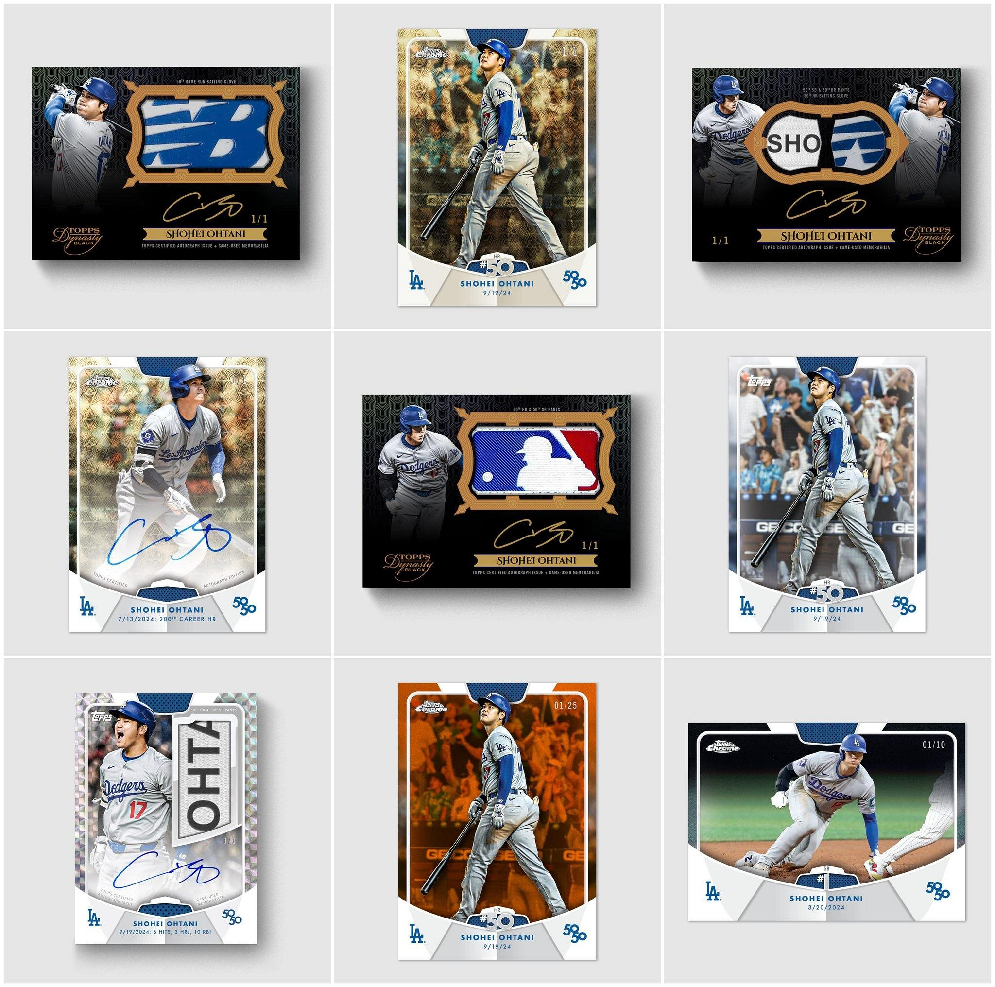 2024 Topps 50/50 Shohei Ohtani 大谷翔平破紀錄50全壘打50盜壘個人
