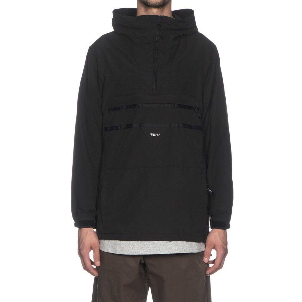 Wtaps design 18 AW SBS JACKET NYLON TUSSAH 黑色連帽衝鋒衣| Yahoo拍賣