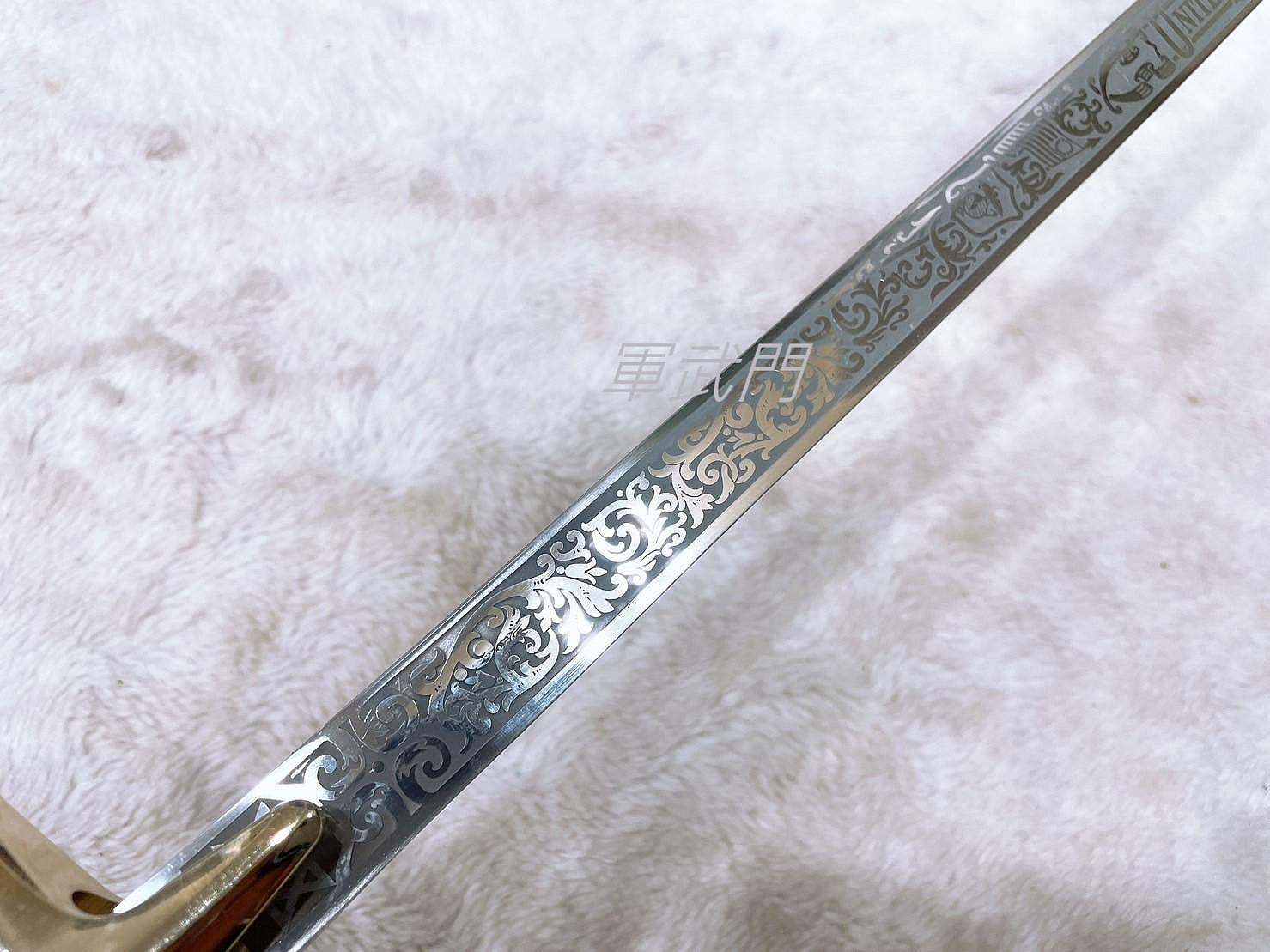 軍武門二館】西洋劍BY078-A 海軍指揮刀(1052附不銹鋼鞘)練習劍/擺飾