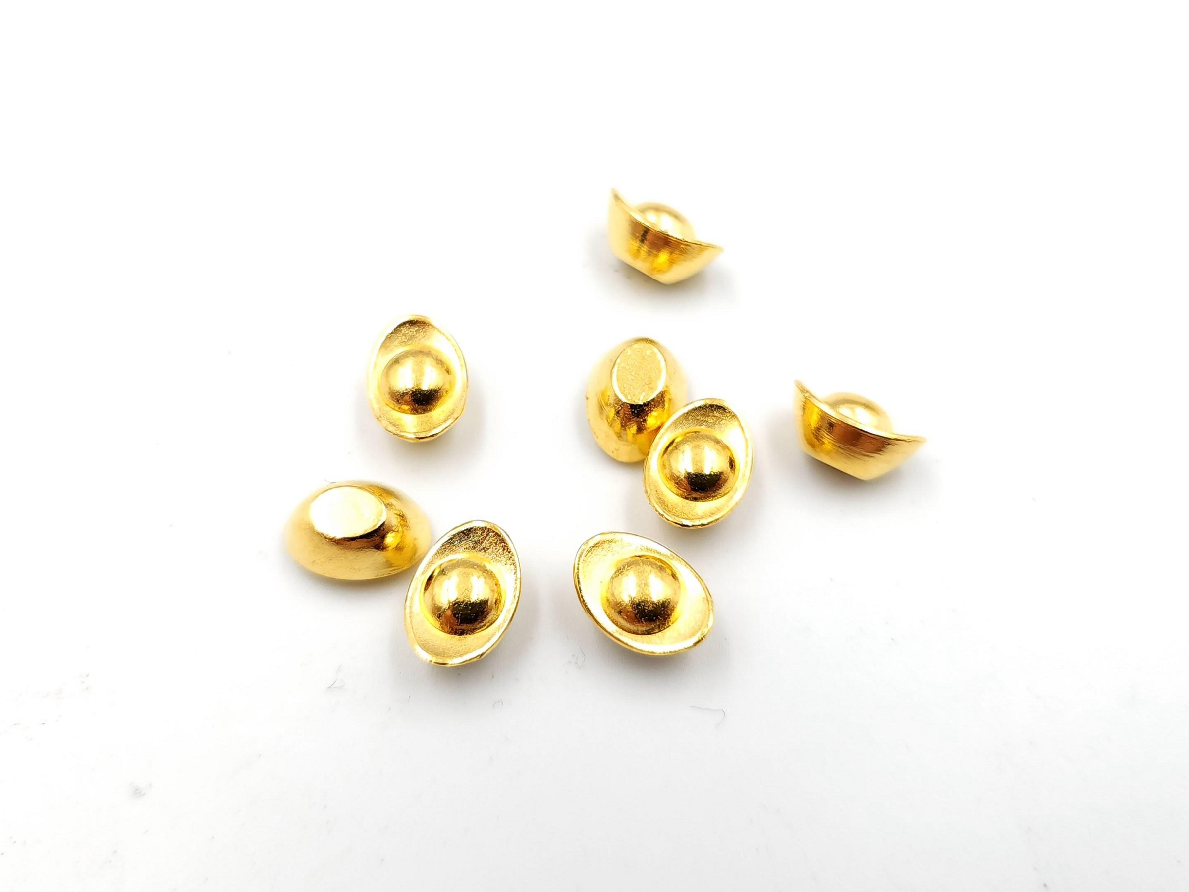 金元寶招財元寶(0.8cm/0.9cm) 招財進寶聚寶盆風水開運元寶宗教用品合金