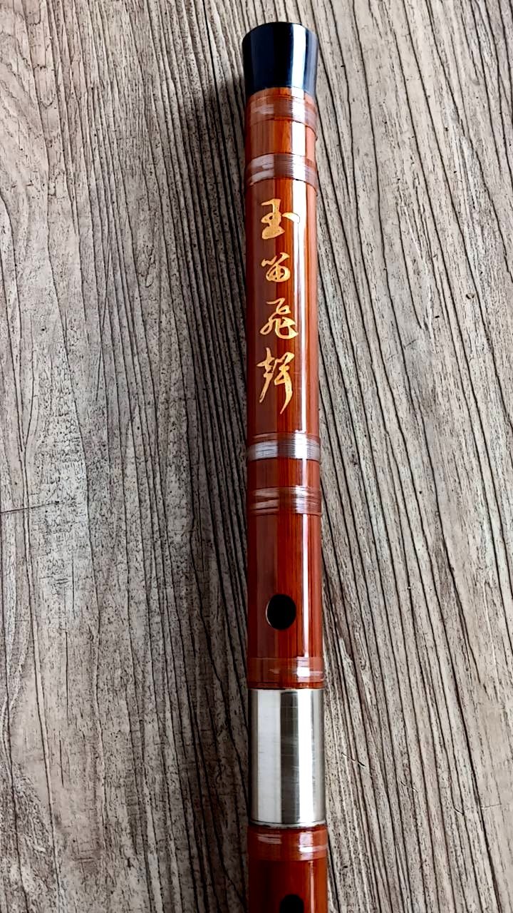 雅典樂器世界＊極品名師董雪華龍吟笛雙插接管頂級款透明線D調中國笛