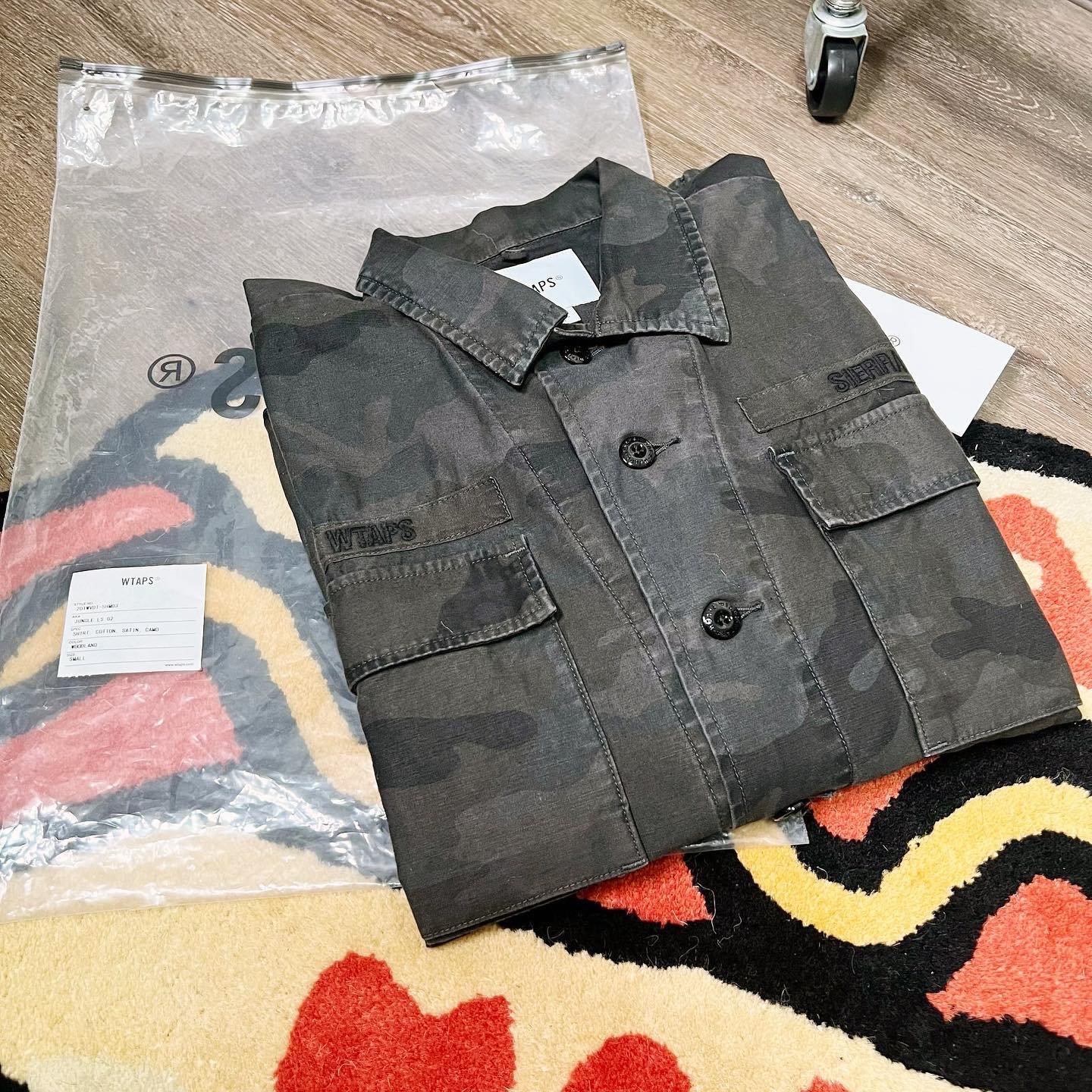 希望商店】【✓寄賣商品】WTAPS JUNGLE LS 02 20SS 黑迷彩水洗四
