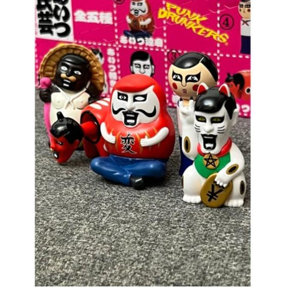 全新Punk Drunkers あいつ民芸AITSU-MINGEI MASCOT 奇譚俱樂部盒玩-木