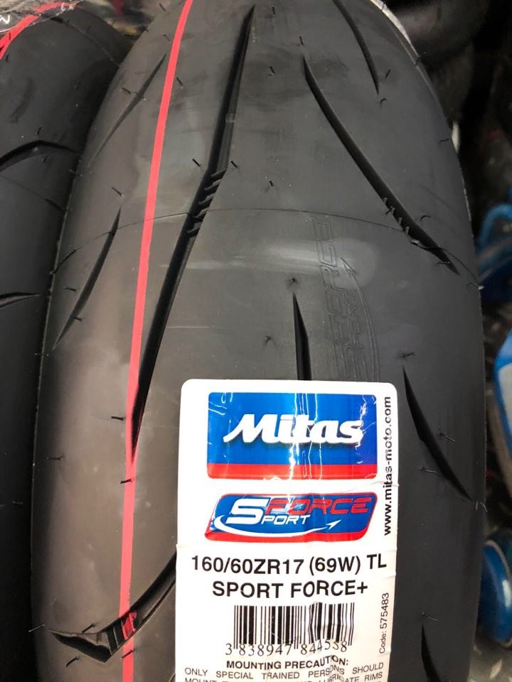 駿馬車業 MITAS 歐洲製輪胎 SPORT FORCE+ 160/60-17 5000元 160/60ZR17 需預約