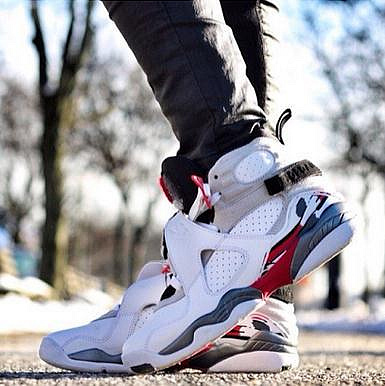 BEETLE NIKE AIR JORDAN 8 RETRO 八代 白紅 GD 兔寶寶 305381-103  運動鞋【GL代購】