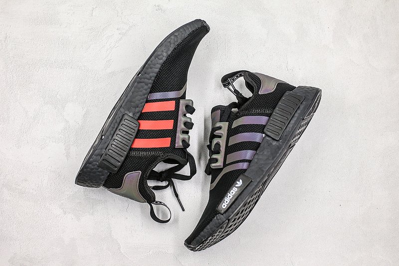 Adidas Nmd R1 黑紅雙色麂皮反光百搭休閒運動慢跑鞋F97419 男鞋| Yahoo拍賣