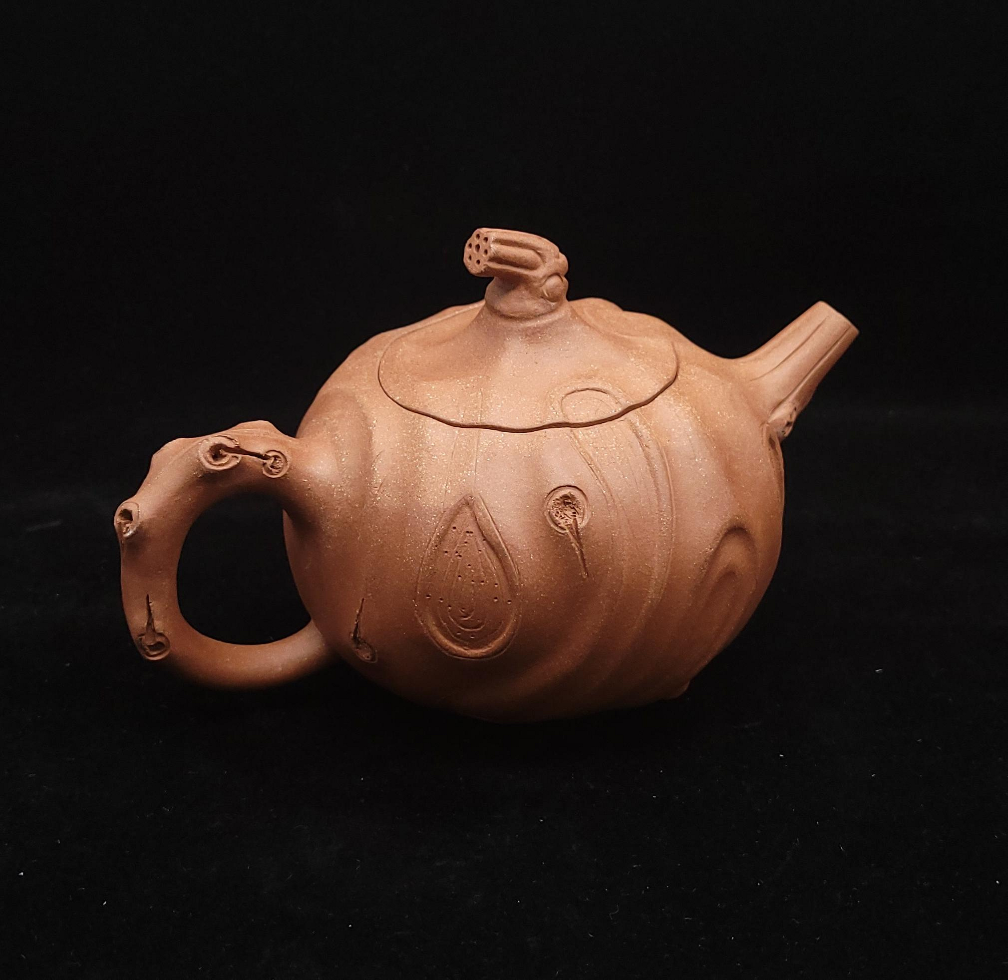 紫砂壺-H249國家工藝美術師徐六明~段泥-年輪壺約280cc~2005年買的老壺