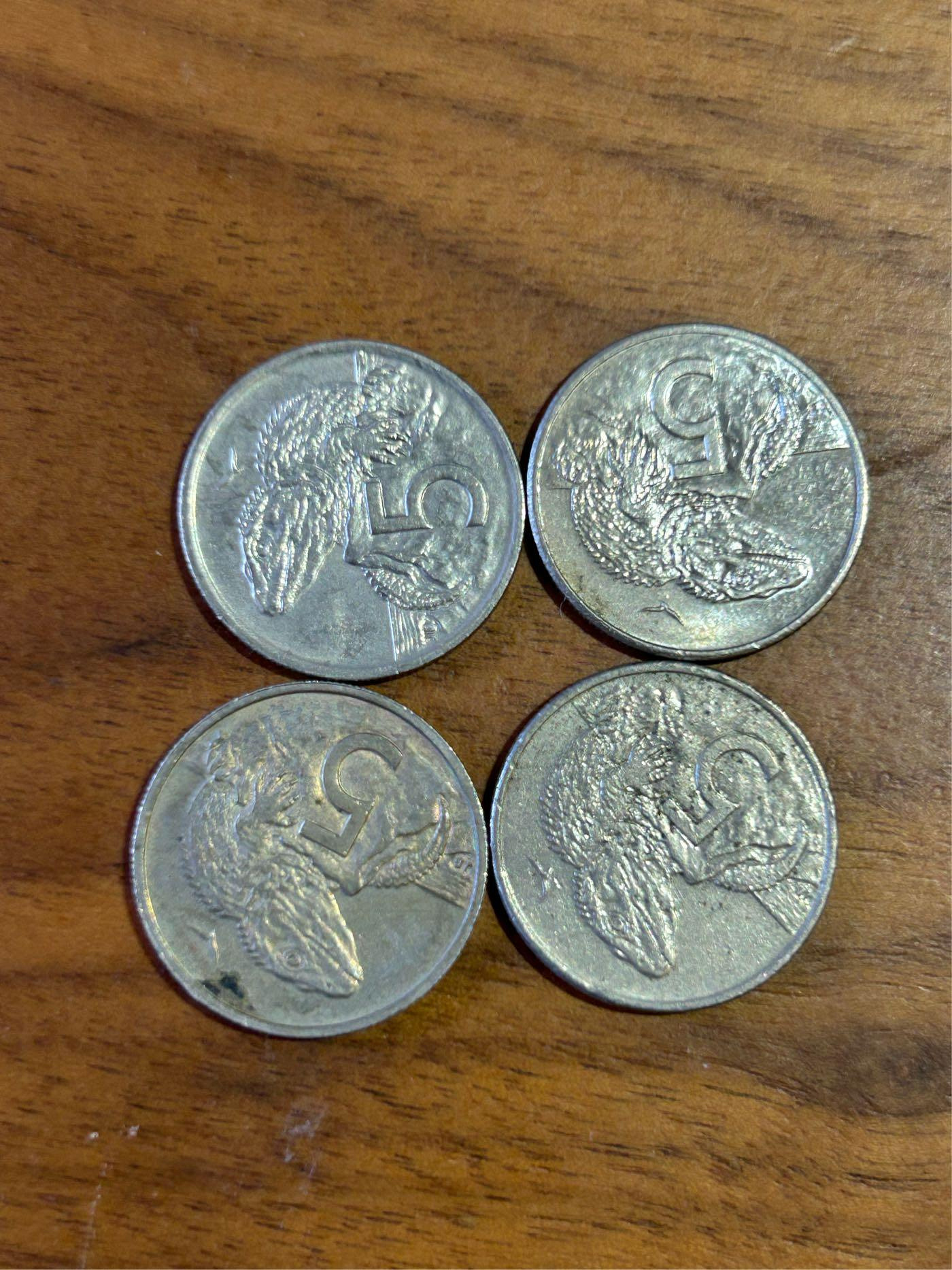 H2Shop】紐西蘭New Zealand 5分5cents 1986-1994年伊莉莎白二世女王