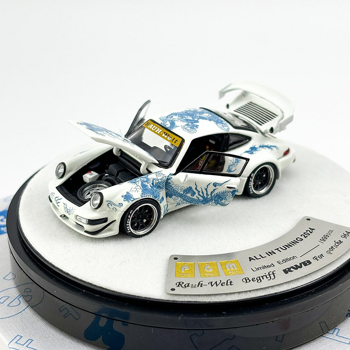 PGM 1:64 保時捷RWB993 964 930 佛山會展版合金仿真汽車模型| Yahoo拍賣