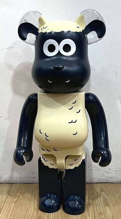 BLACK極Shaun x BE@RBRICK笑笑羊1000%跳跳羊庫柏力克小熊公仔| Yahoo拍賣