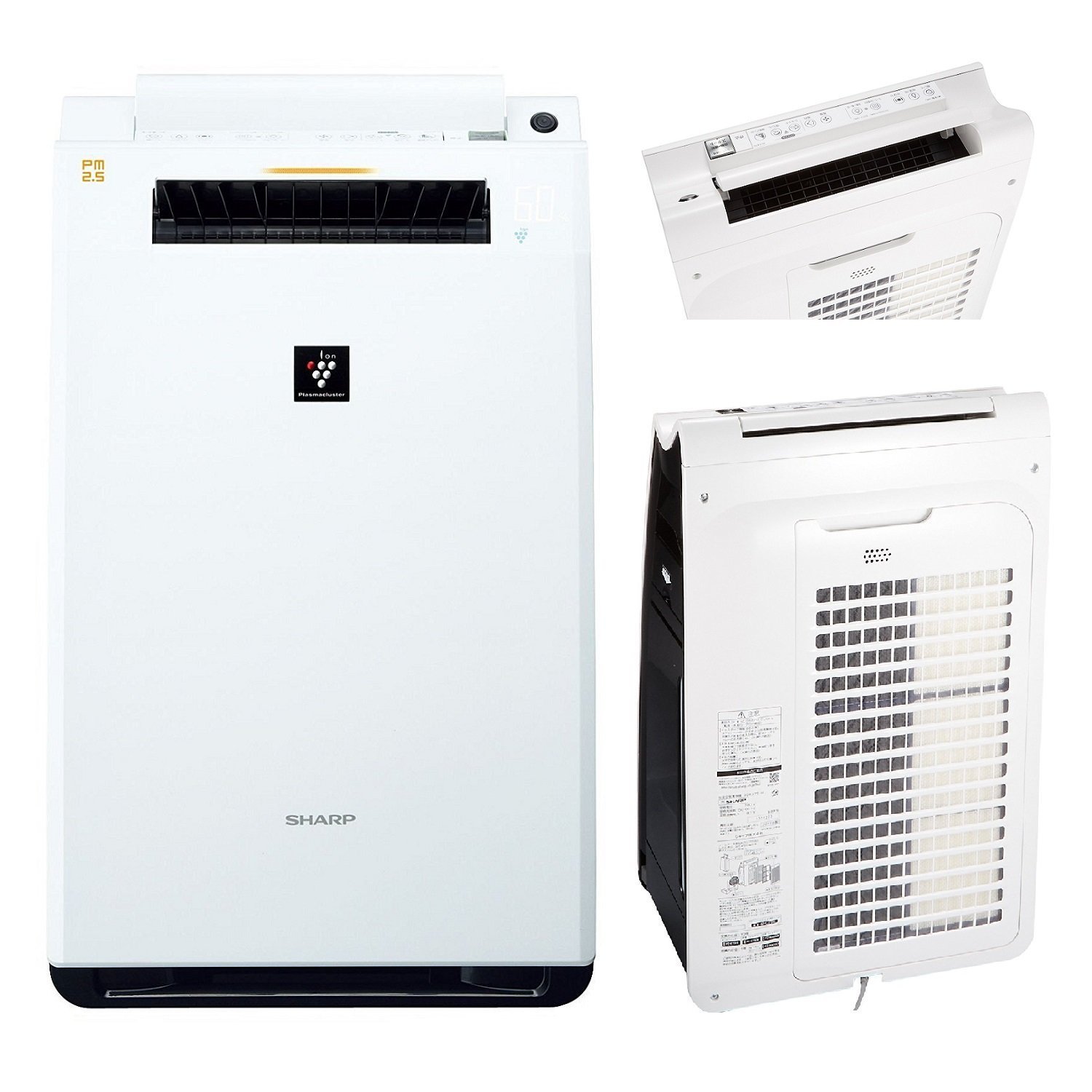 日本直送)日本夏普SHARP【KI-FX55-W 白】(12坪) 加濕空氣清淨機除菌