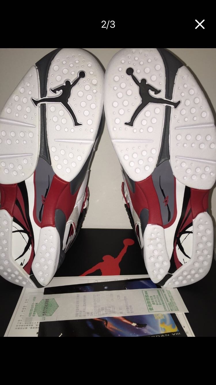 全新台灣公司貨~JORDAN 8代 兔寶寶 黃金9.5號附發票 非1代11代4代5代