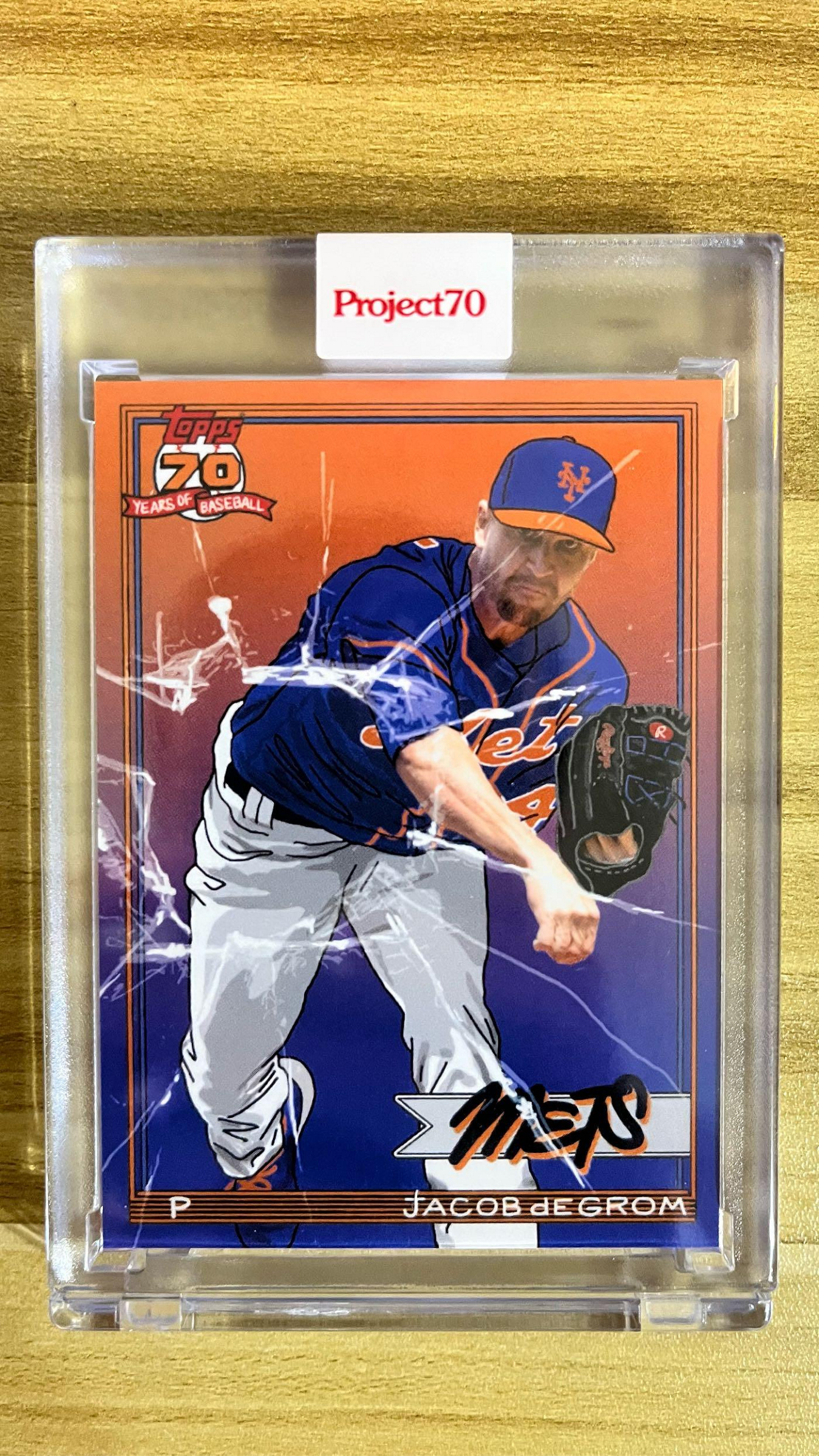 Topps Project70 一代傳奇 Jacob DeGrom 少見地瓜 藝術球員卡