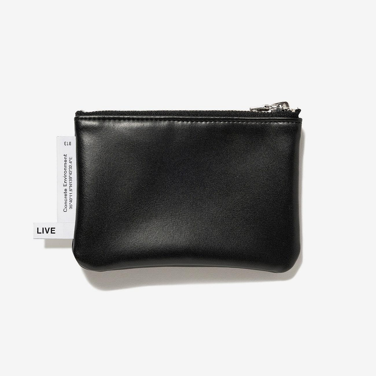 日貨代購CITY】2024AW WTAPS CREAM / POUCH / SYNTHETIC 皮革短夾黑色