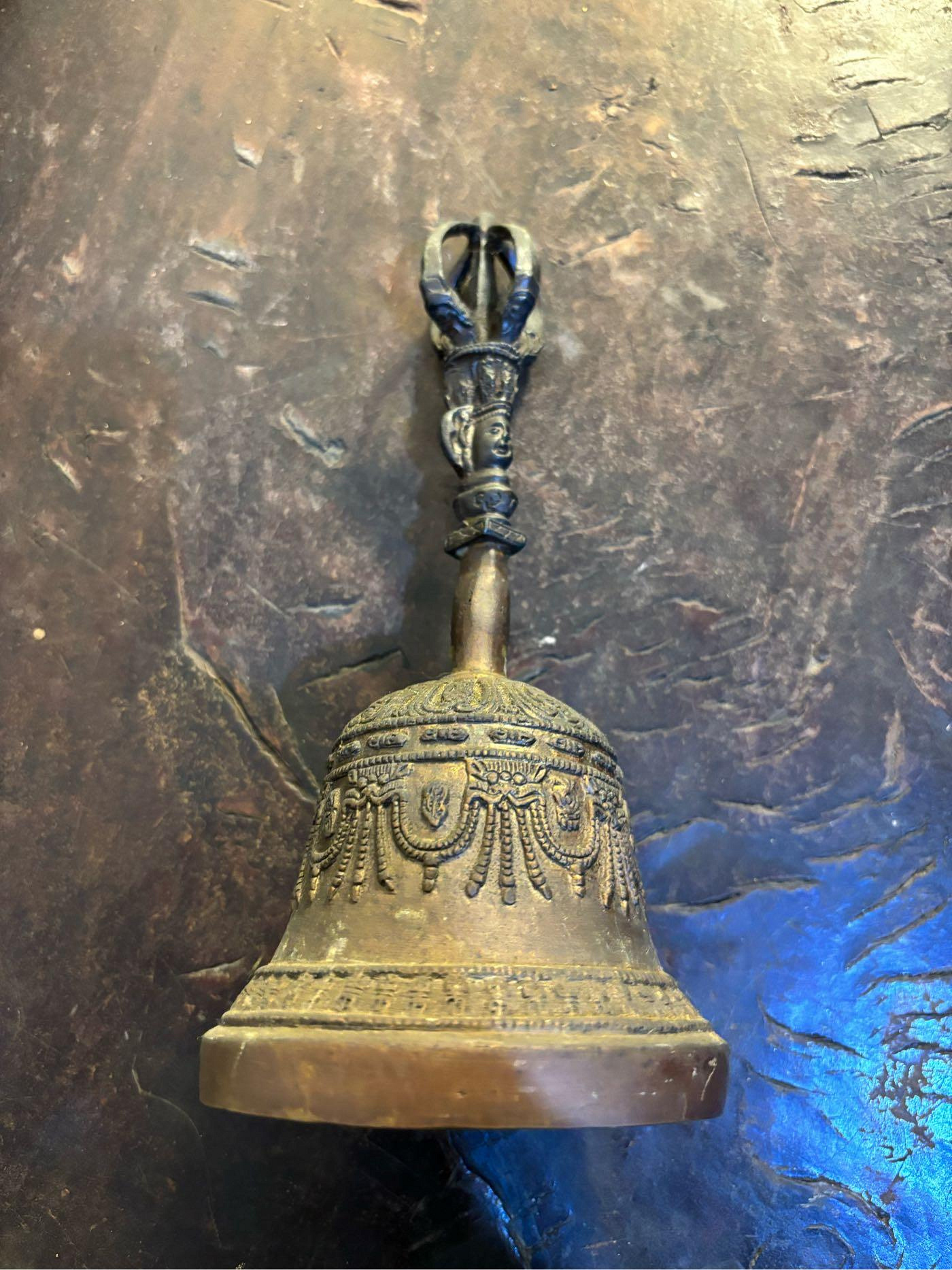 銅器 仏教法器 天蓬帝鐘 天蓬鈴 三清鈴 三叉金剛鈴 手振り鈴 銅鈴工芸品 置物 銅器 仏教法器 天蓬帝鐘 天蓬鈴 三清鈴 三叉金剛