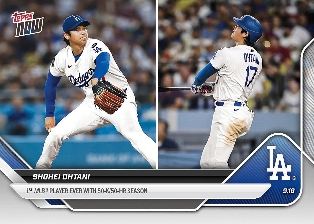 現貨] 2025 Topps Shohei Ohtani 大谷翔平- Card 721 50HR/50K 50轟50
