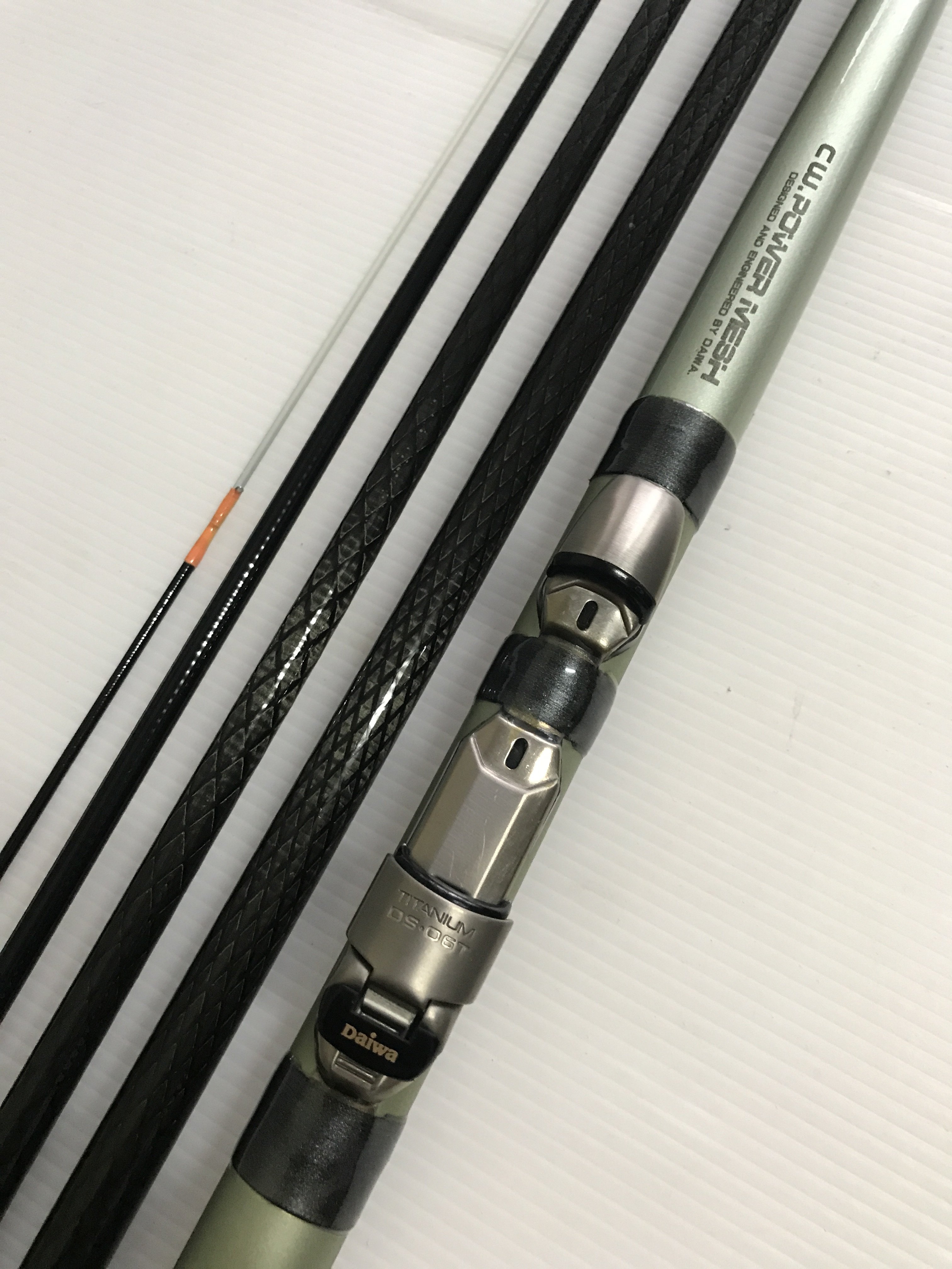 DAIWA CARBO-WHISHER 飛竜　落とし込み　１―45Ｕガイド DAIWA CARBO-WHISKER PWOWE MESH 飛竜落し込み1-45U 落入/前打竿