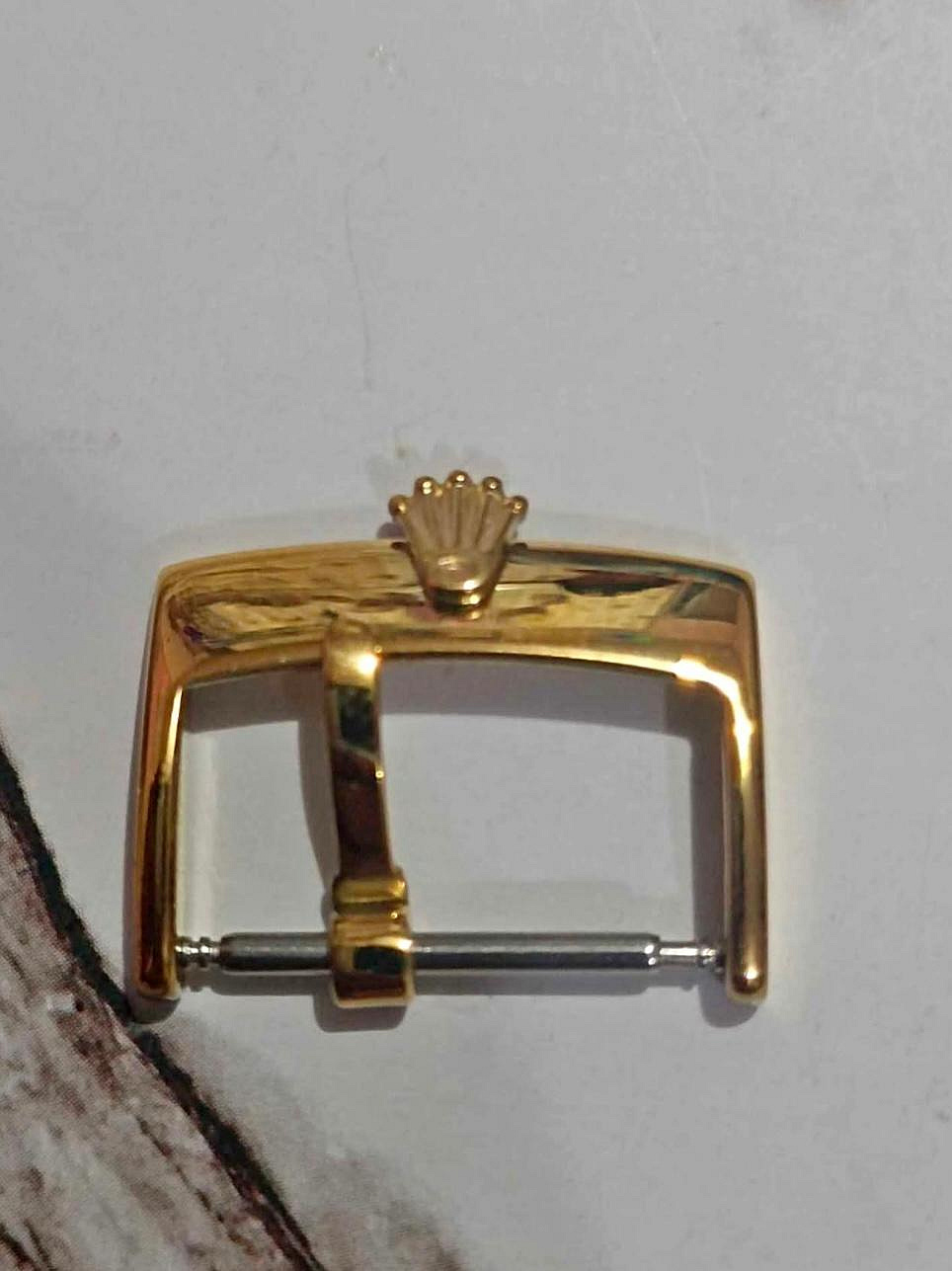 【馬尼拉名錶精品3C交流中心】美國合法rolex配件商ACIERINOX 18mm 包18k金、不鏽鋼銀兩色 rolex 錶扣