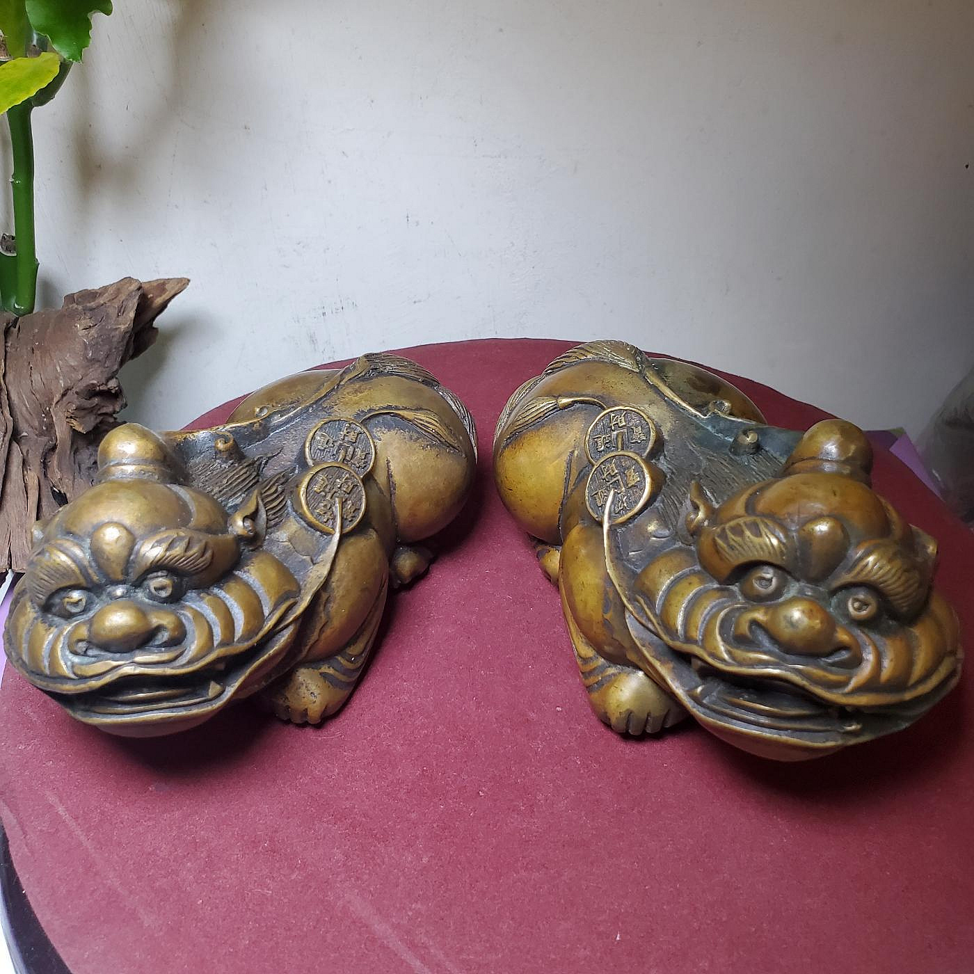 鹿港窯禮品館│財進四方-招財進寶-貔貅│ 細工銀製