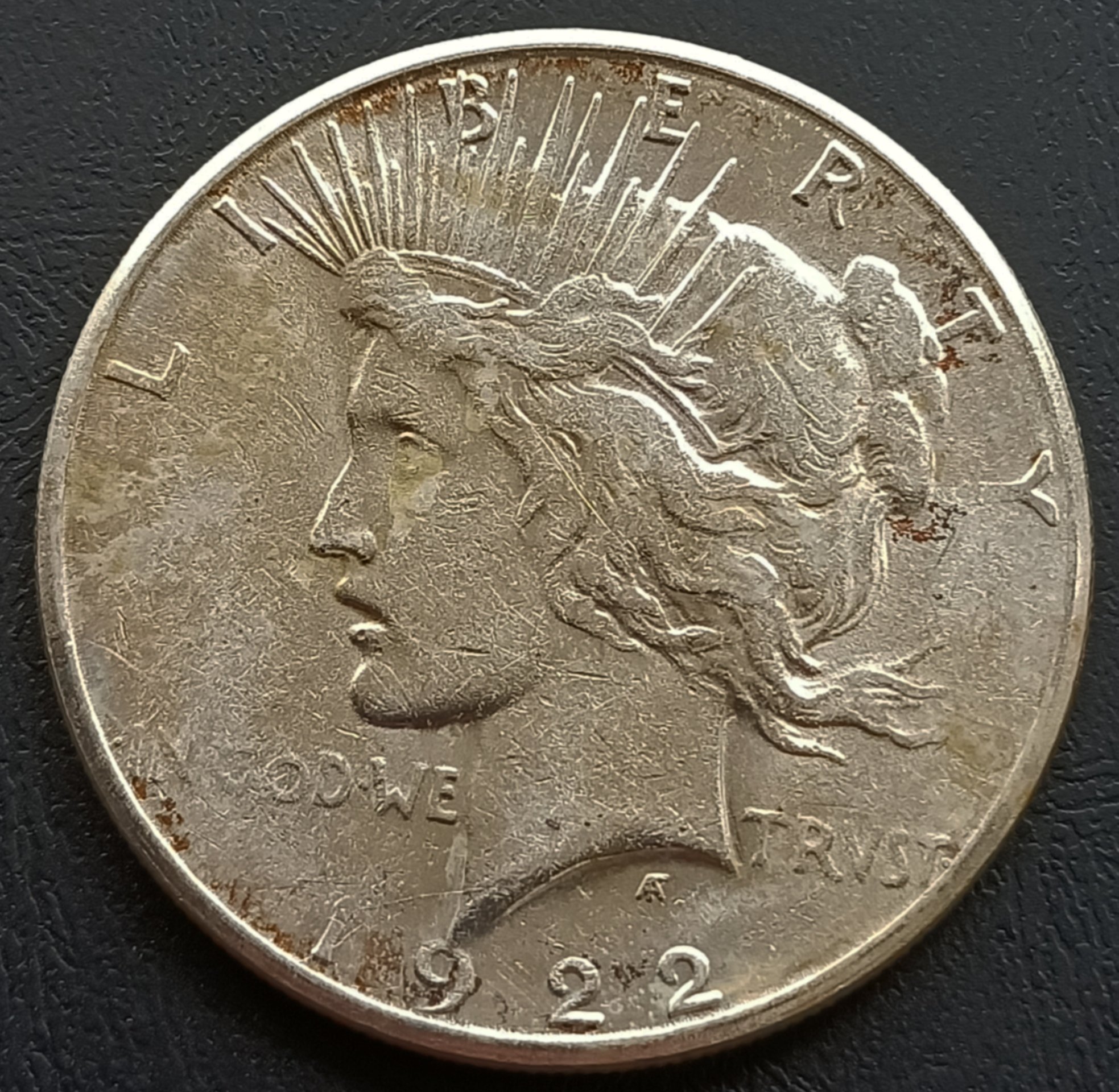 美國 和平鷹 1元 1922-S 重26.72g 銀幣(90%) 1505 未流通