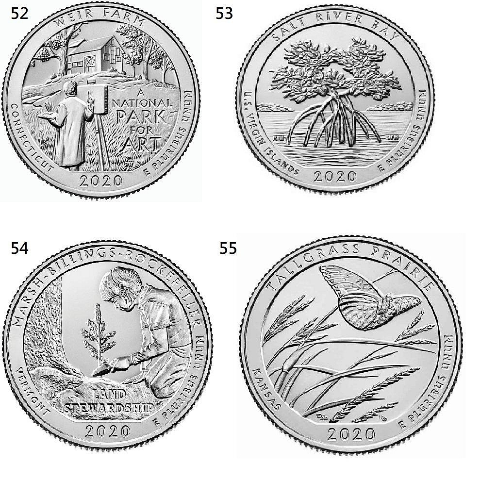 美國國家公園硬幣51-56枚| Yahoo拍賣