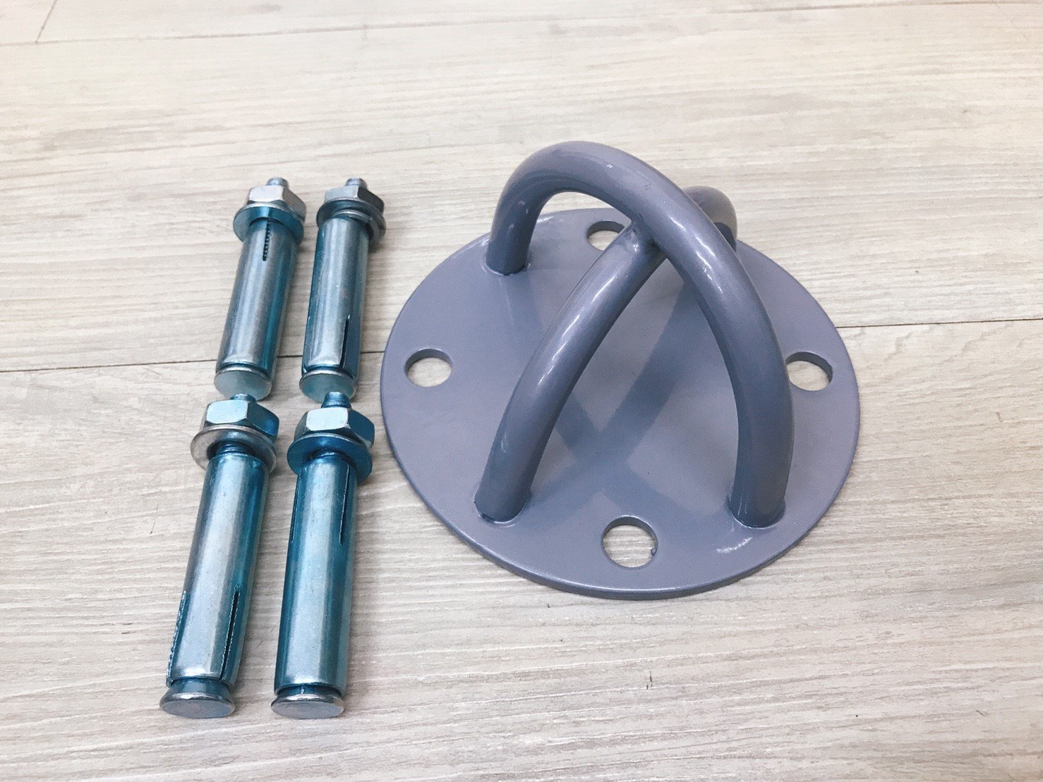 最新工業級加強款四孔四釘市面上最穩固!!TRX懸吊訓練固定吊盤固定盤頂扣牆扣固定器天花板固定盤空中瑜珈|