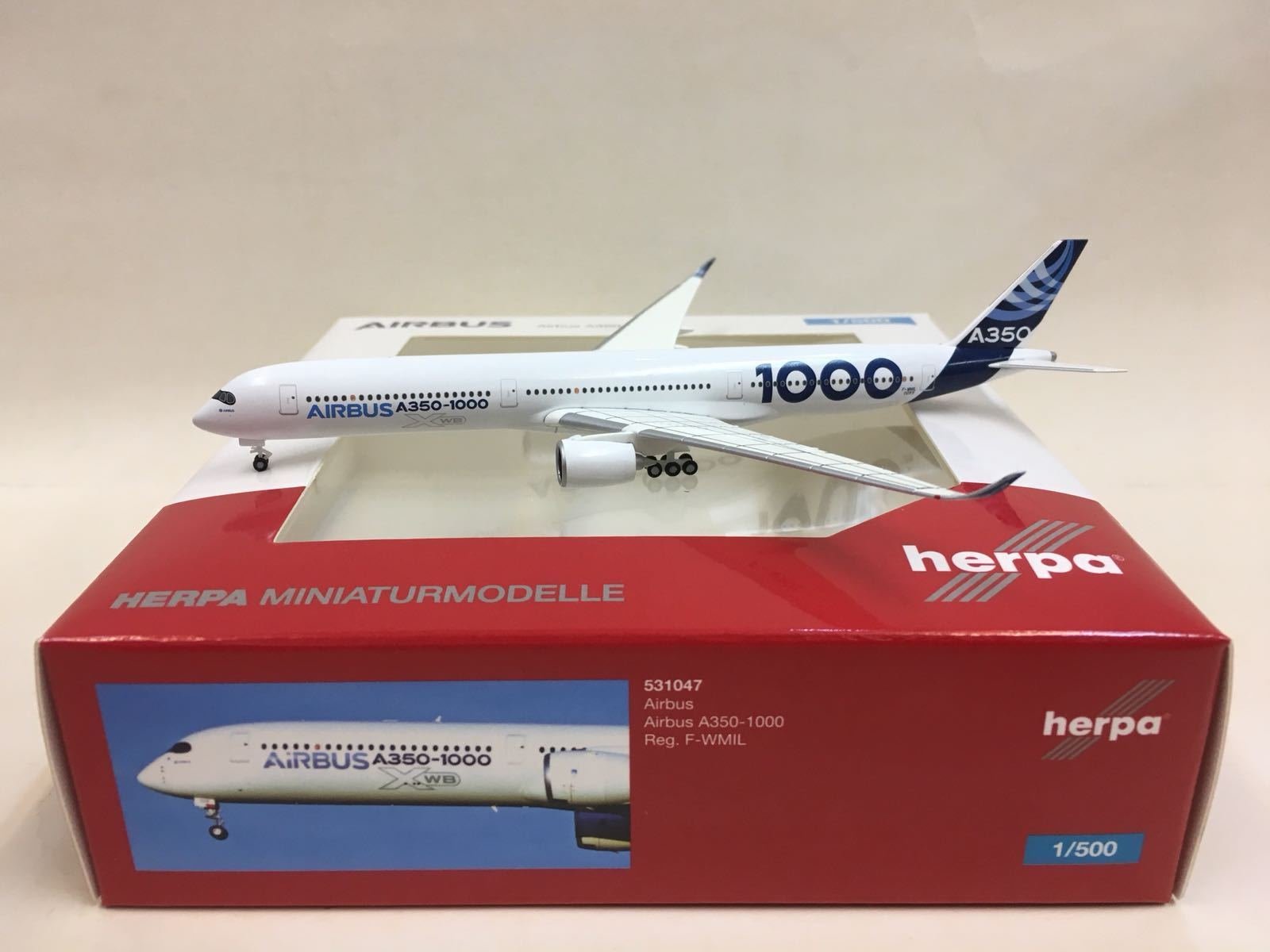 1/500 Herpa 金屬Airbus A350-1000 F-WMIL 531047 | Yahoo拍賣