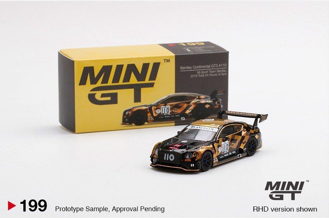 MINIGT 199號賓利Continental GT3盒裝結構保存完好盒子全新未拆封賓利