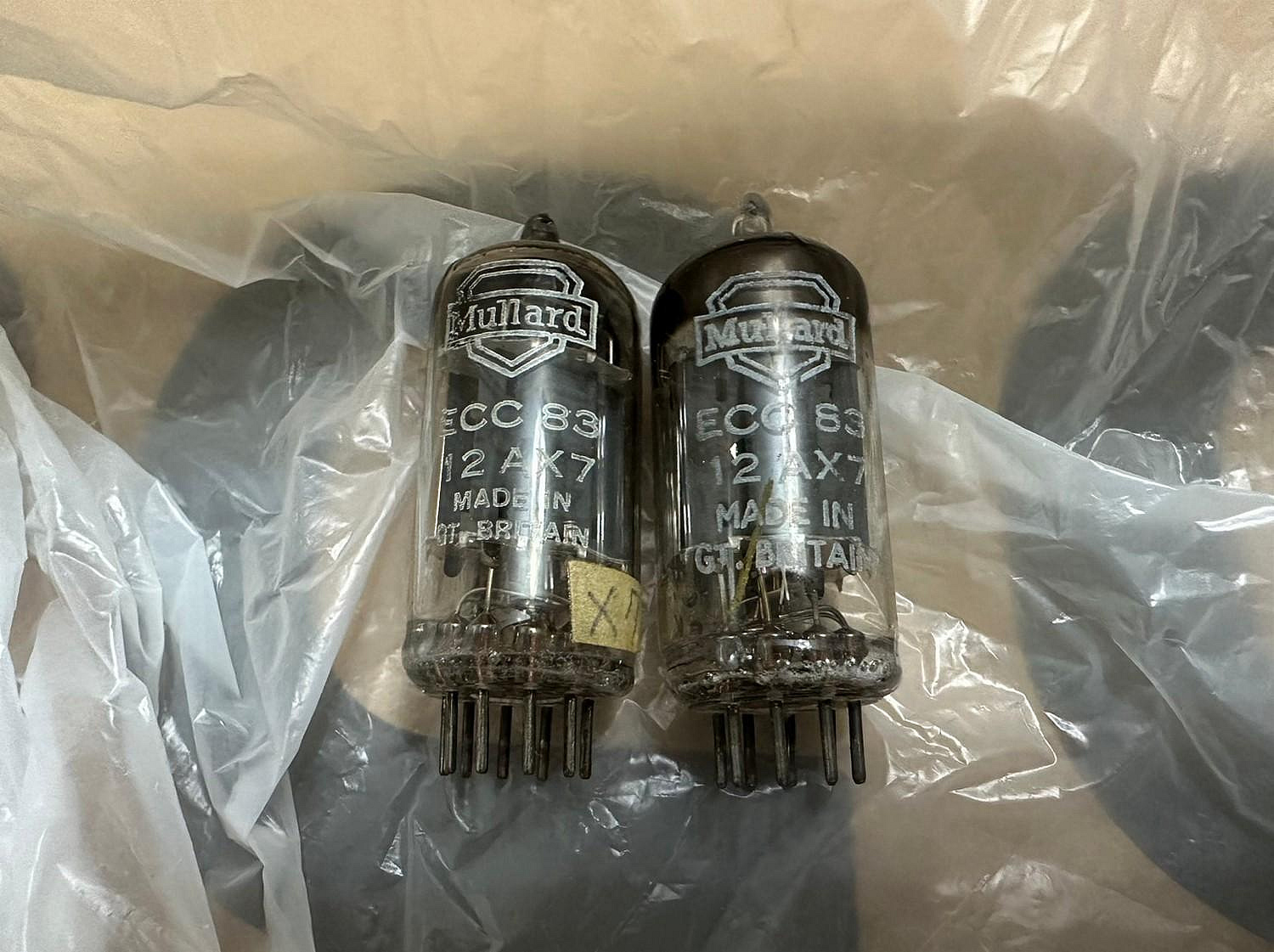 愛樂人]最頂級Mullard 12AX7/ECC83 長屏方環真空管一對| Yahoo拍賣