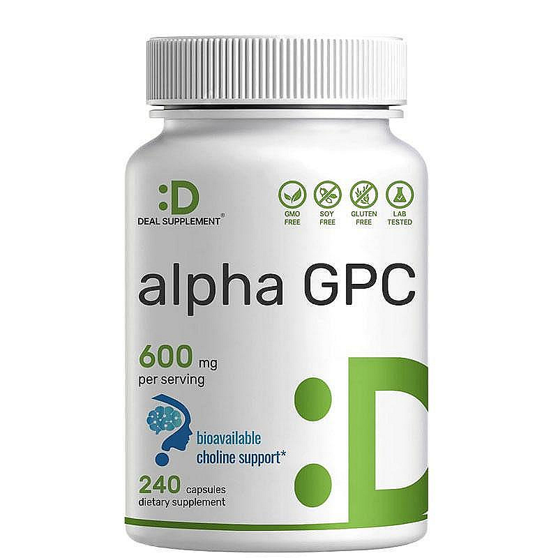 【美國代購】 原裝正品DEAL SUPPLEMENT Alpha GPC 240粒