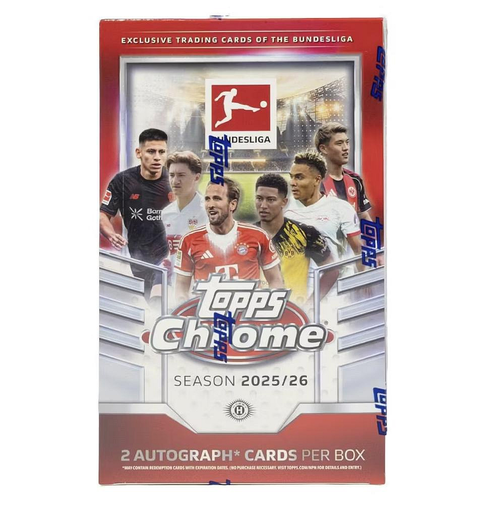 現貨] 2025-26 Bundesliga Chrome Hobby Box 最新德甲全新未拆一盒拼