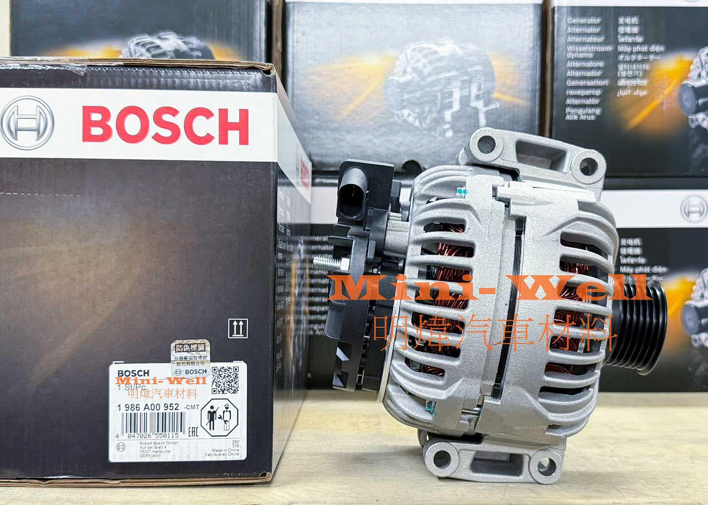 ※明煒汽車材料※賓士 W204 W211 W212 W221 C300 07年後 180A BOSCH 全新品 發電機