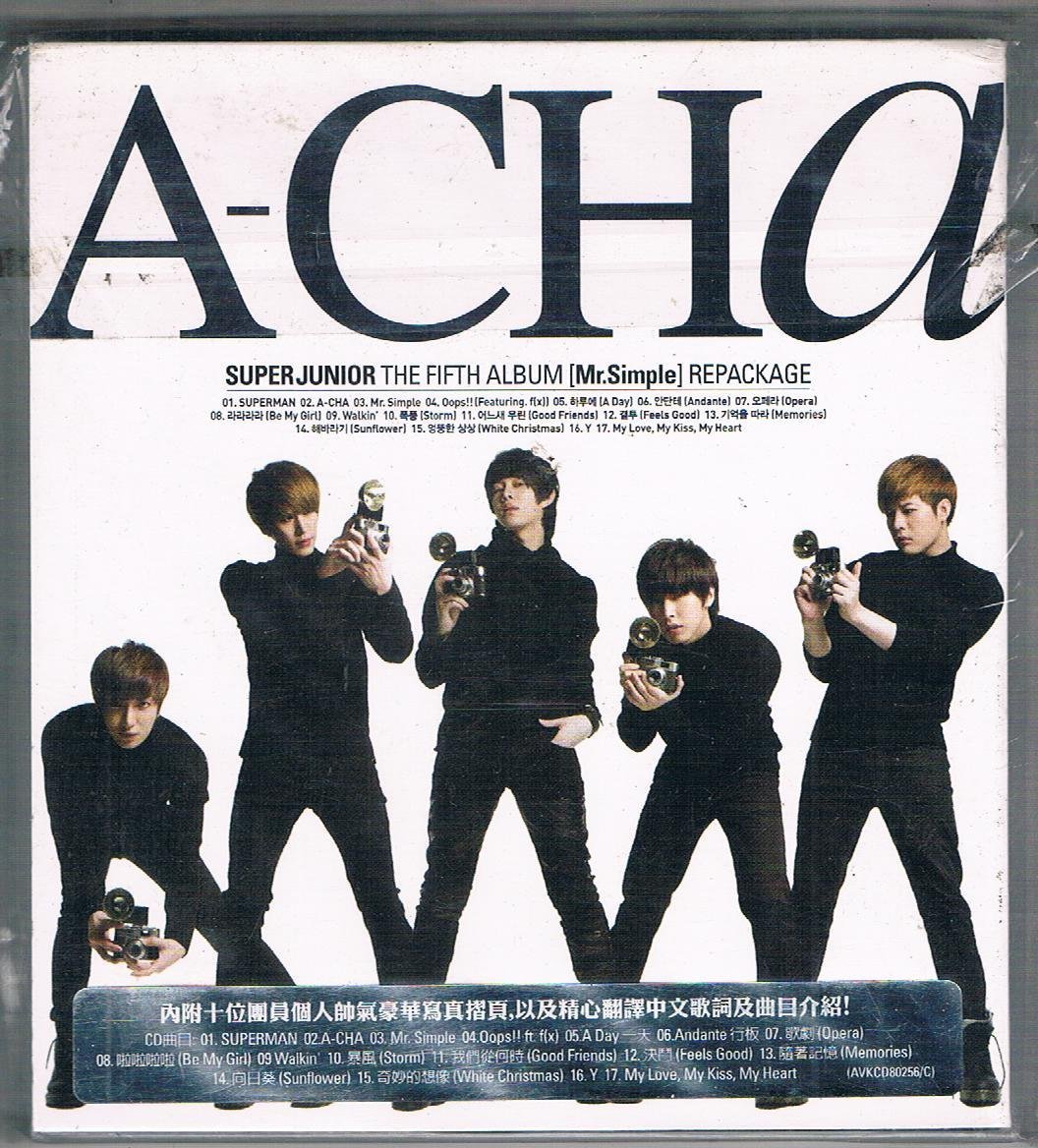 韓語CD-Super Junior /第5張專輯「A-Cha」(台壓C版)AVKCD80256C/ 全新