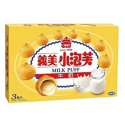 義美 牛奶小泡芙