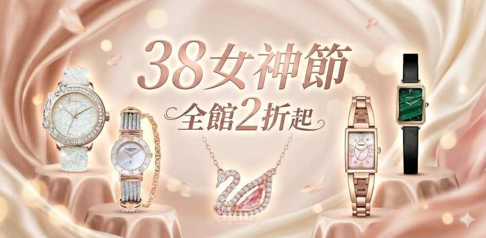 38女神節 全館2折起