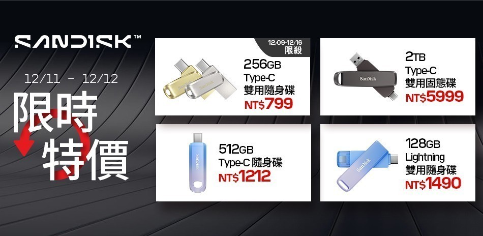 SanDisk l 滿足快速儲存需求