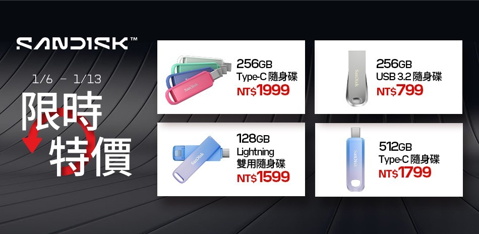 SanDisk l 滿足快速儲存需求