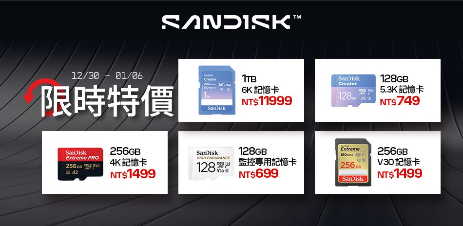 SanDisk l 滿足快速儲存需求