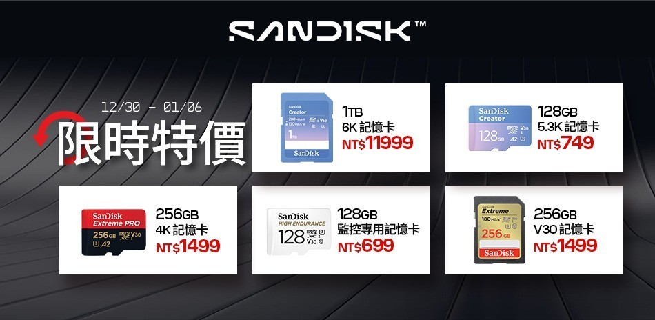 SanDisk l 滿足快速儲存需求