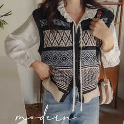 正韓 50%羊羔毛針織背心