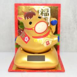馬年限定 金色 幸福招財馬
