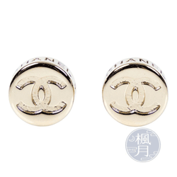 CHANEL 黑牌雙C耳環