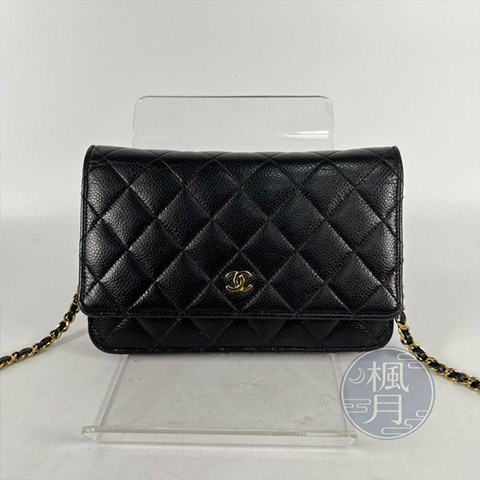 CHANEL  黑金荔枝WOC晶片款