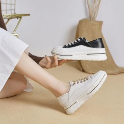 輕便踩腳二穿真皮休閒鞋